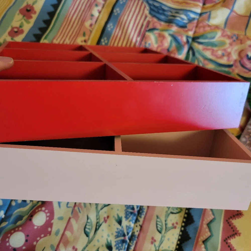 Target Pink & Red Wooden Trays ~ Storage ~ Display ~ Valentine's Day ~ GUC